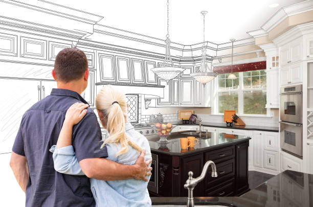 Professional Kitchen Island Installation technician working in Clear Lake, WI